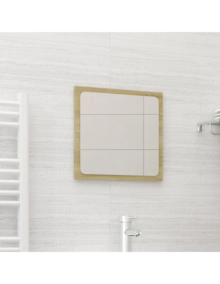 Specchio da Bagno Rovere Sonoma 40x1,5x37 cm Legno Multistrato