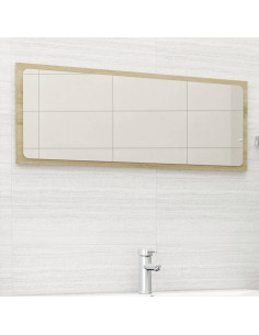 Specchio da Bagno Rovere Sonoma 100x1,5x37 cm Legno Multistrato