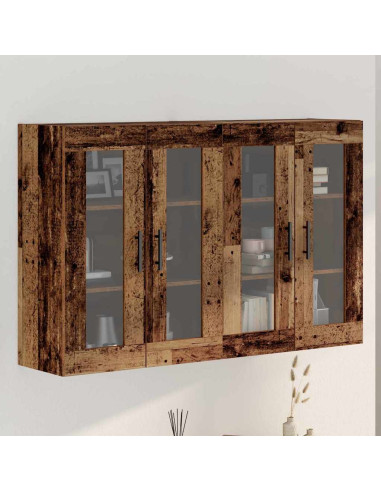 Armadi da Muro 2 pcs Legno vecchio 69,5 x 34 x 90 cm