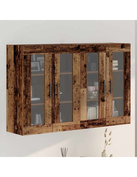 Armadi da Muro 2 pcs Legno vecchio 69,5 x 34 x 90 cm