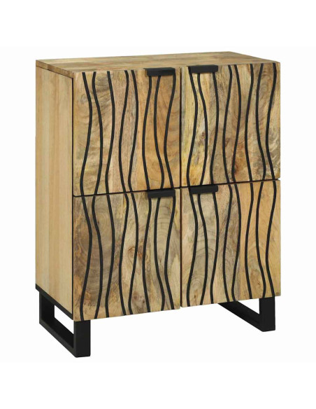 Credenza Marrone 60 x 33 x 75 cm legno massello di mango
