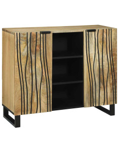 Sideboard Marrone 90 x 33 x 75 cm legno massello di mango