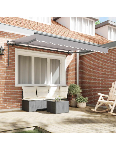 Tenda Retrattile Grigio chiaro 250 x 200 cm Tessuto