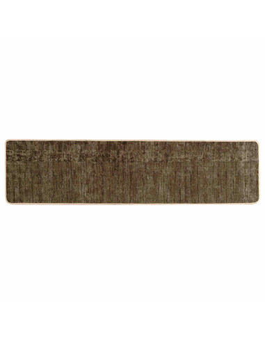 Runner Tappeto MARSA Verde Foresta 450 x 80 cm Poliestere e PVC