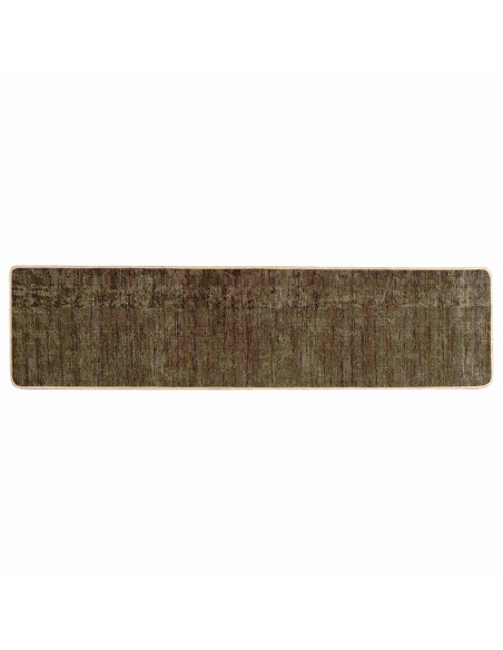 Runner Tappeto MARSA Verde Foresta 450 x 80 cm Poliestere e PVC