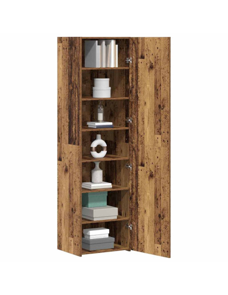 Credenza 2 pcs Legno vecchio 50 x 42,5 x 185 cm