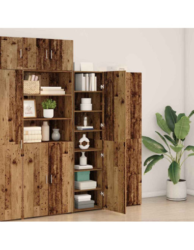 Credenza 2 pcs Legno vecchio 50 x 42,5 x 185 cm