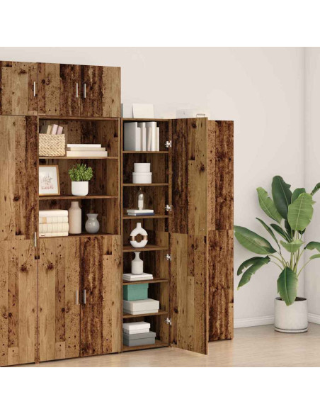 Credenza 2 pcs Legno vecchio 50 x 42,5 x 185 cm