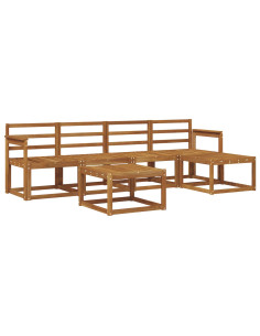 Set di divani da esterno 6 pcs Naturale 2