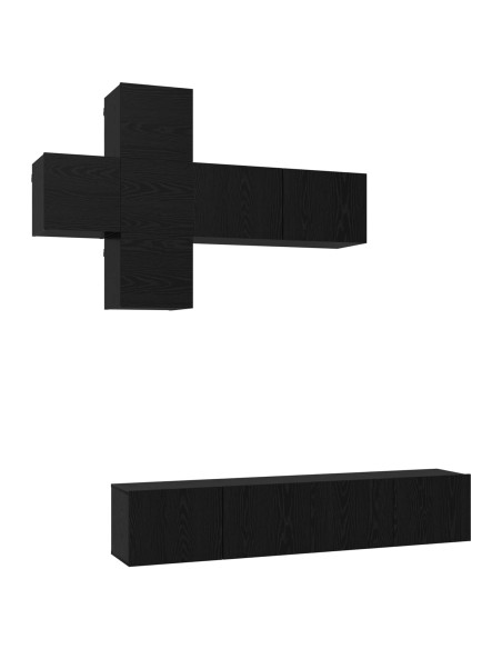 Set mobile TV Montaggio a parete 3 pcs Legno ingegnerizzato