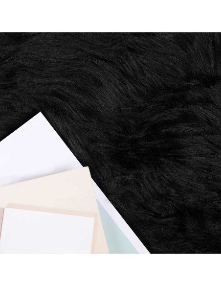 Tappeto Pecora Tafalla Nero 240 x 340 cm Poliestere