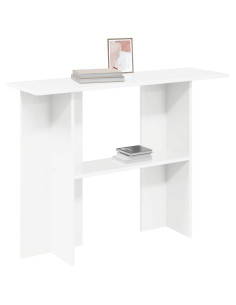Tavolo consolle Bianco 100 x 30 x 75 cm Legno ingegnerizzato 2