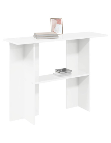 Tavolo consolle Bianco 100 x 30 x 75 cm Legno ingegnerizzato