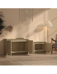 Mobile TV Rovere Sonoma 146,5x35x50 cm in Truciolato 2