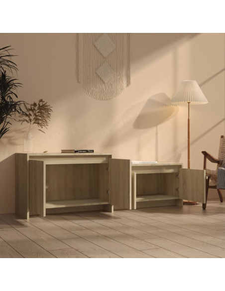 Mobile TV Rovere Sonoma 146,5x35x50 cm in Truciolato