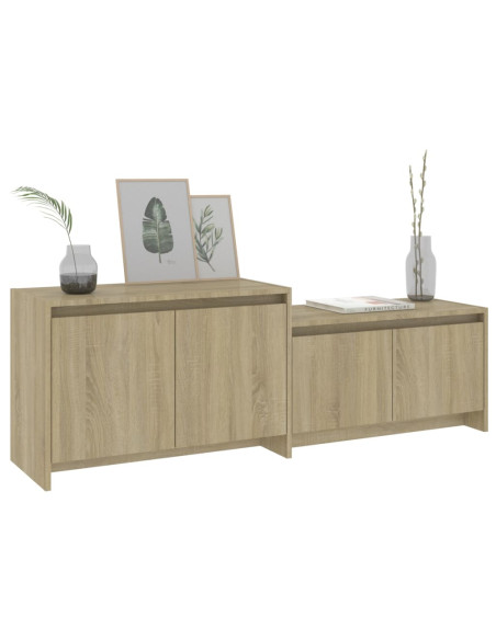 Mobile TV Rovere Sonoma 146,5x35x50 cm in Truciolato