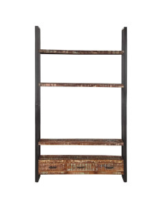 Credenza Alta 118x30x200 cm in Legno Massello di Recupero 2