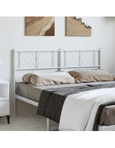 Testiera in Metallo Bianco 150 cm 2