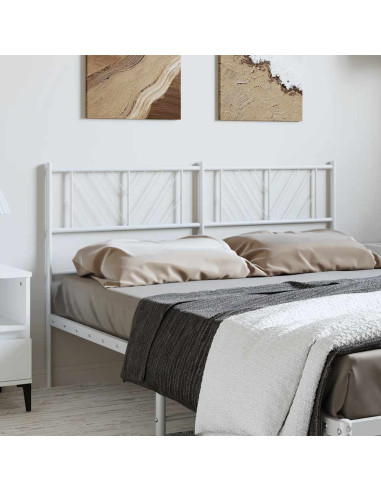 Testiera in Metallo Bianco 150 cm