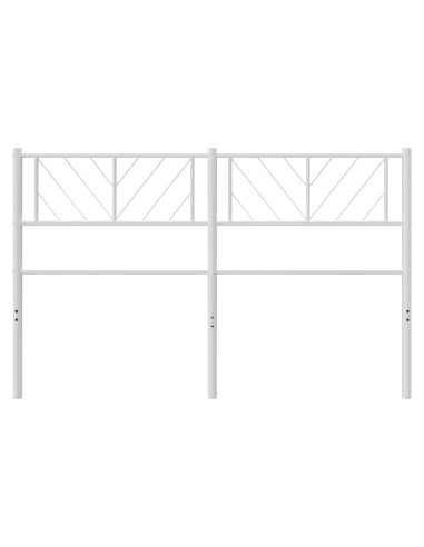 Testiera in Metallo Bianco 150 cm