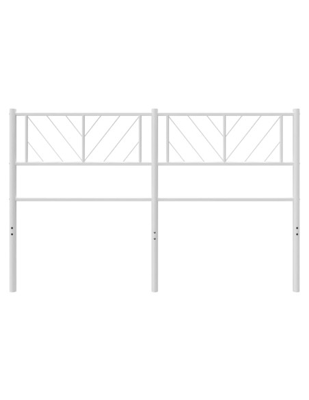 Testiera in Metallo Bianco 150 cm