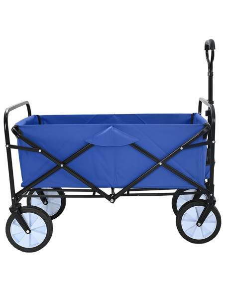 Carrello a Mano Pieghevole Blu 94 x 53 x 99 cm Tessuto Oxford