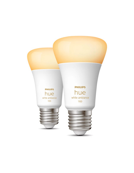 Philips Hue White ambiance A60 - lampadina connessa E27 - 1100 (confezione da 2)