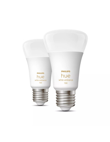 Philips Hue White ambiance A60 - lampadina connessa E27 - 1100 (confezione da 2)