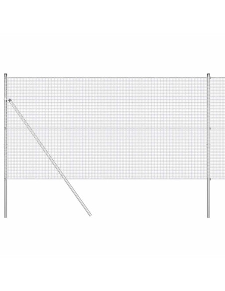 Palo della recinzione Argento 10 x 1 m (rete 16 x 16 mm)