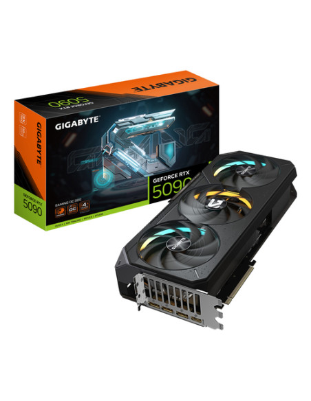 GIGABYTE GeForce RTX 5090 GAMING OC 32G Scheda Grafica - 32GB GDDR7, 512 bit, PCI-E 5.0, 2550MHz Core Clock, 3 x DP 2.1a, 1 x HD