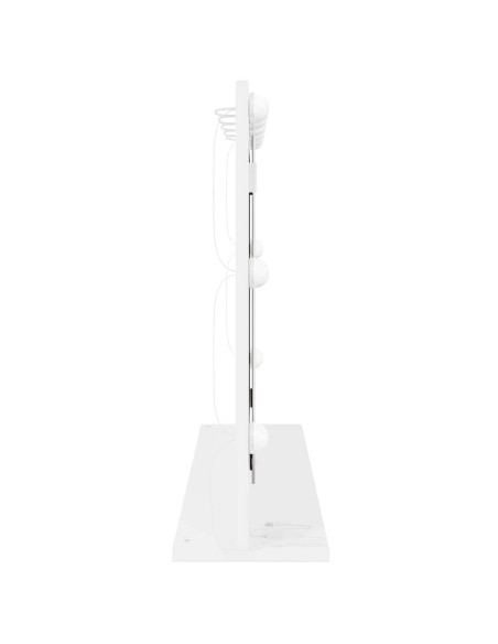 Specchio da Vanità Rettangolare Bianco 80 x 15 x 18 cm