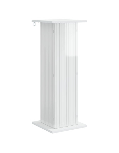 Supporto per piante 2 pcs Bianco Lucido 30,5 x 30 x 80,5 cm