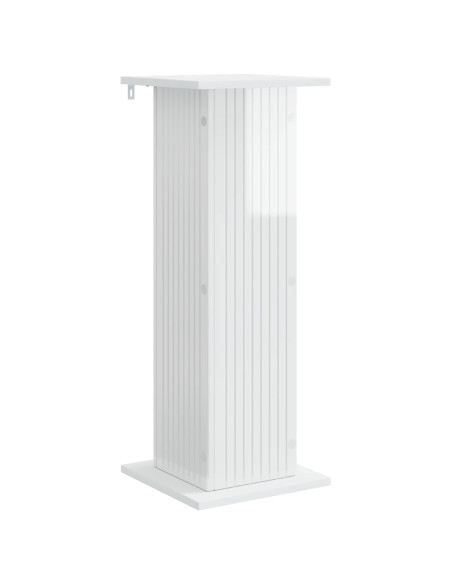 Supporto per piante 2 pcs Bianco Lucido 30,5 x 30 x 80,5 cm