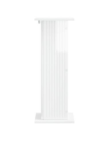 Supporto per piante 2 pcs Bianco Lucido 30,5 x 30 x 80,5 cm