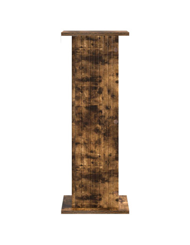 Supporto per piante Rovere Fumo 30,5 x 30 x 80,5 cm