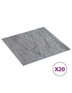 Plance per Pavimentazione Autoadesiva 30,5 x 30,5 cm 20 pcs PVC 2