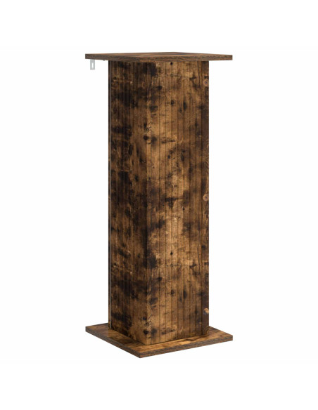 Supporto per piante 2 pcs Rovere Fumo 30,5 x 30 x 80,5 cm