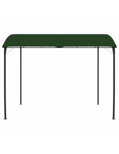 Gazebo 3 x 3 x 2,55 m Verde Tessuto e Alluminio 180 2