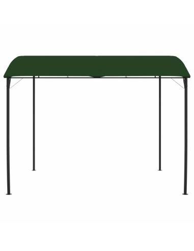 Gazebo 3 x 3 x 2,55 m Verde Tessuto e Alluminio 180