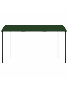 Gazebo 4 x 3 x 2,55 m Verde Tessuto e Alluminio 180 2