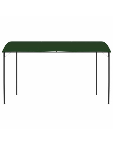 Gazebo 4 x 3 x 2,55 m Verde Tessuto e Alluminio 180