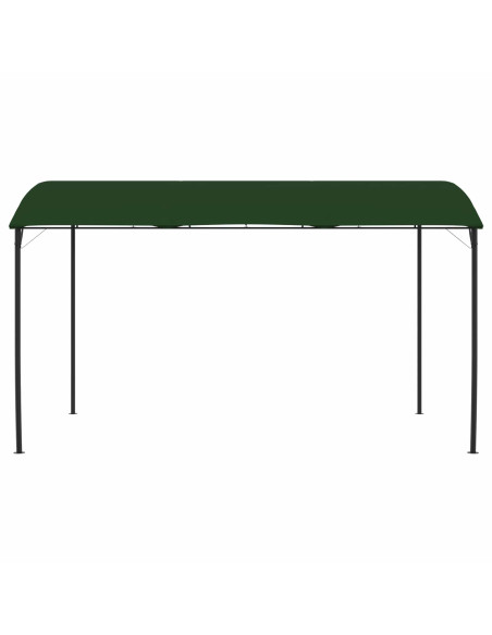 Gazebo 4 x 3 x 2,55 m Verde Tessuto e Alluminio 180