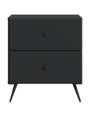 Armadio da Notte Nero 43 x 34,5 x 47,5 cm Legno ingegnerizzato