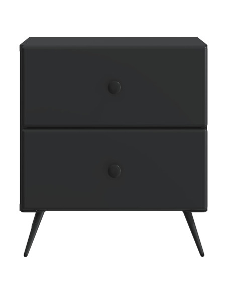 Armadio da Notte Nero 43 x 34,5 x 47,5 cm Legno ingegnerizzato