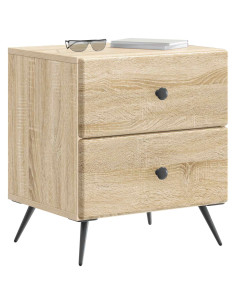 Armadio da Notte 2 pcs Rovere Sonoma 43 x 34,5 x 47,5 cm 2