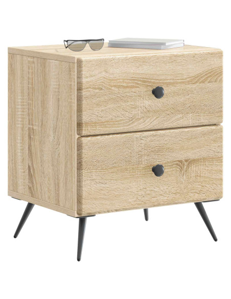 Armadio da Notte 2 pcs Rovere Sonoma 43 x 34,5 x 47,5 cm