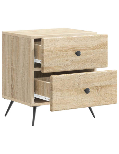 Armadio da Notte 2 pcs Rovere Sonoma 43 x 34,5 x 47,5 cm