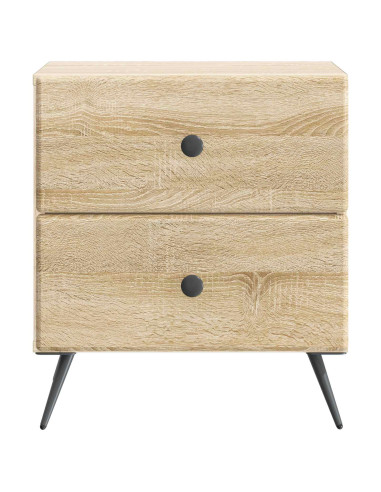 Armadio da Notte 2 pcs Rovere Sonoma 43 x 34,5 x 47,5 cm