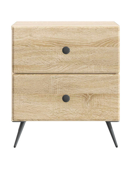 Armadio da Notte 2 pcs Rovere Sonoma 43 x 34,5 x 47,5 cm