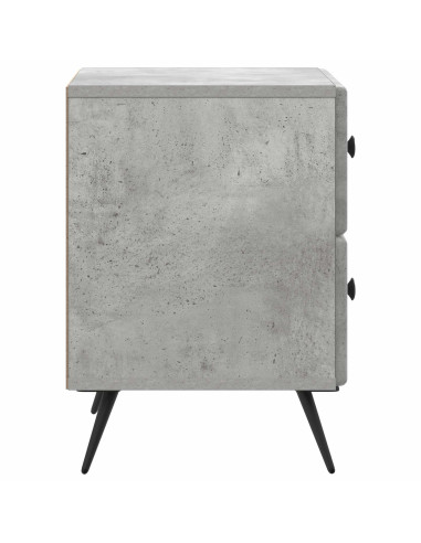 Armadio da Notte Grigio Cemento 43 x 34,5 x 47,5 cm